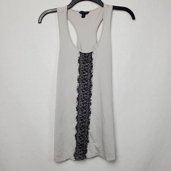 Banana Republic Small Gray Tank Lace Detail - Picture 5 of 7